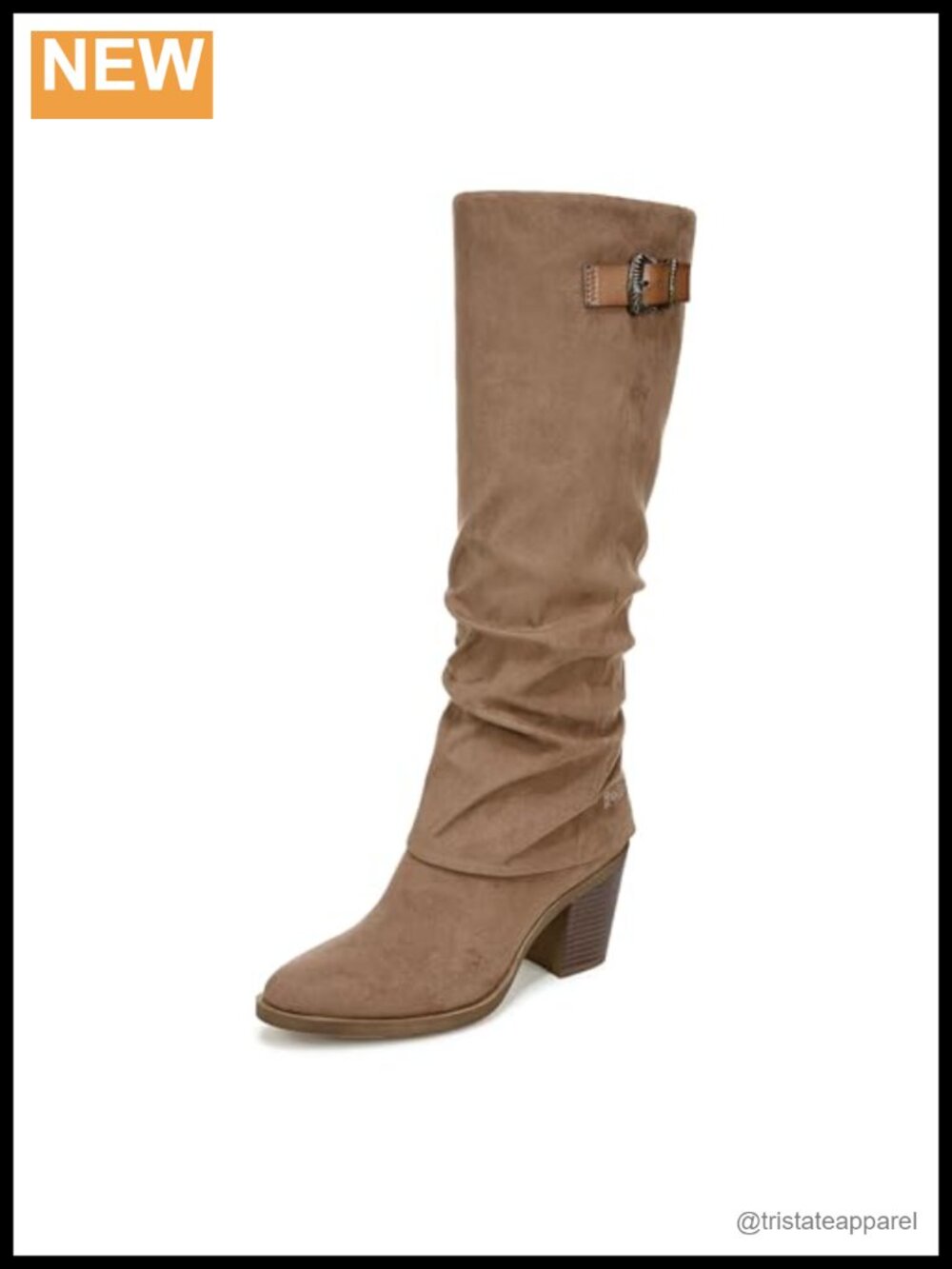 Blowfish Malibu Womens Knee High Boots Side Zip Faux Suede Block Heel